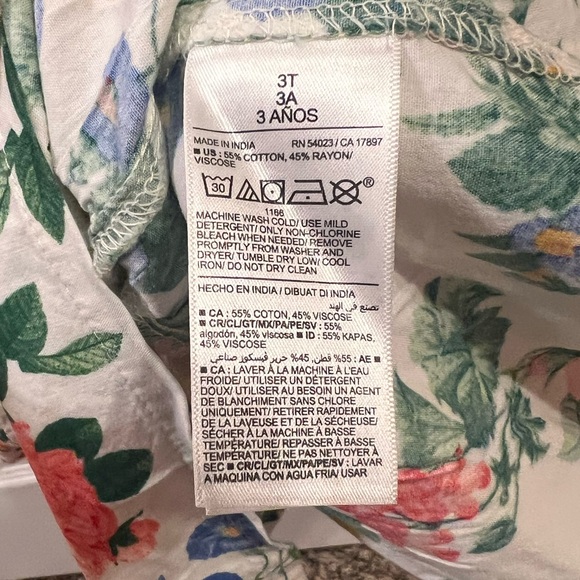 Old Navy Kids Floral Dress with Pink and Blue - Picture 6 of 6